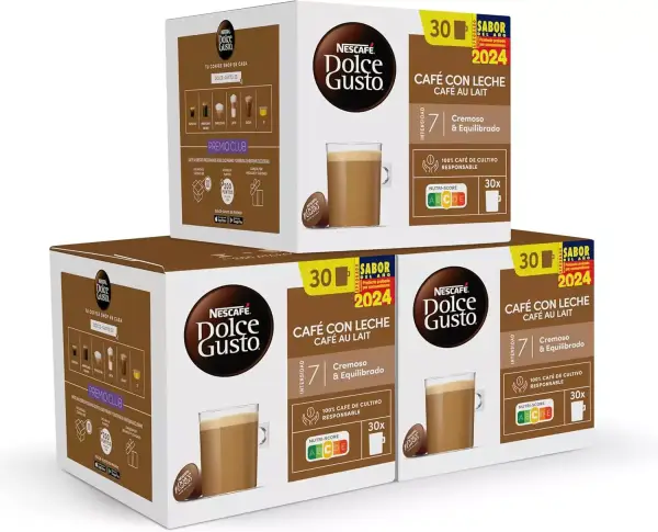 90 cápsulas Nescafé Dolce Gusto Café con Leche 90 cápsulas Nescafé Dolce Gusto Café con Leche