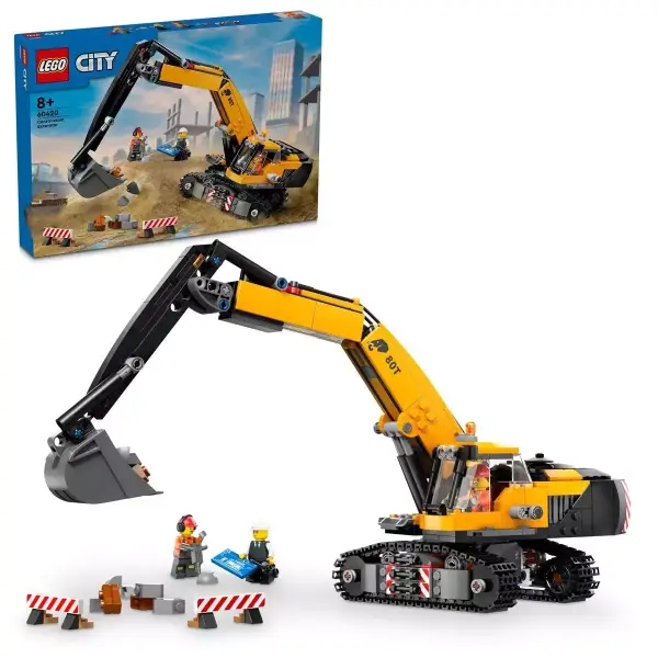 LEGO 60420 City: Excavadora de Obra Amarilla LEGO 60420 City: Excavadora de Obra Amarilla