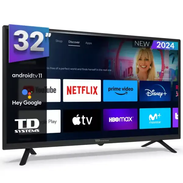 SmartTV TD Systems 32" HD Android 11 + Chromecast SmartTV TD Systems 32" HD Android 11 + Chromecast