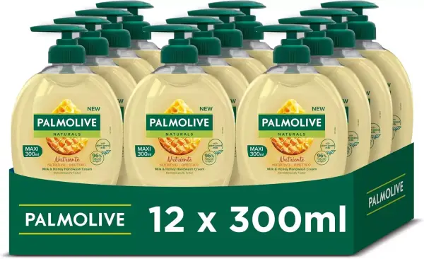 12x 300ml Palmolive Jabón líquido Leche y Miel 12x 300ml Palmolive Jabón líquido Leche y Miel