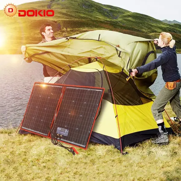Panel solar portátil con instalación Panel solar portátil con instalación