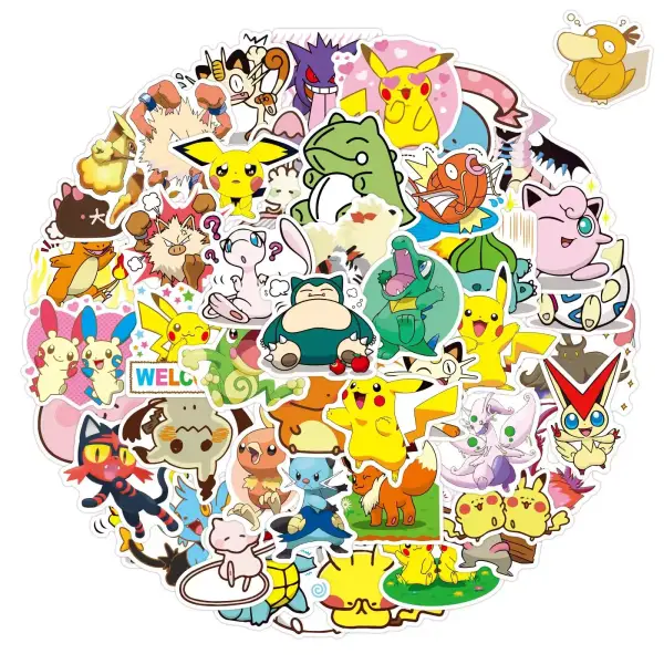 50 pegatinas de Pikachu 50 pegatinas de Pikachu