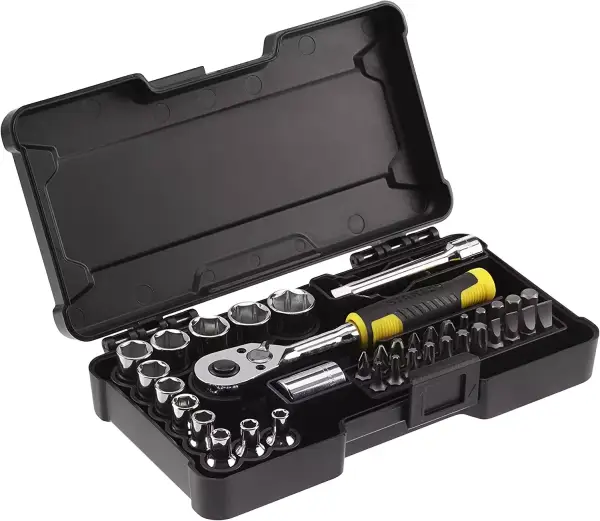 Set compacto de trinquete de 37 piezas Stanley Set compacto de trinquete de 37 piezas Stanley