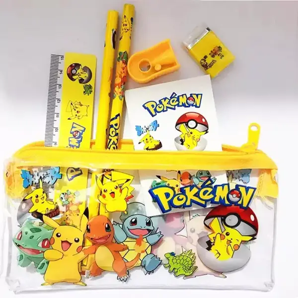 Juego de papelería de Anime Pokemon Juego de papelería de Anime Pokemon