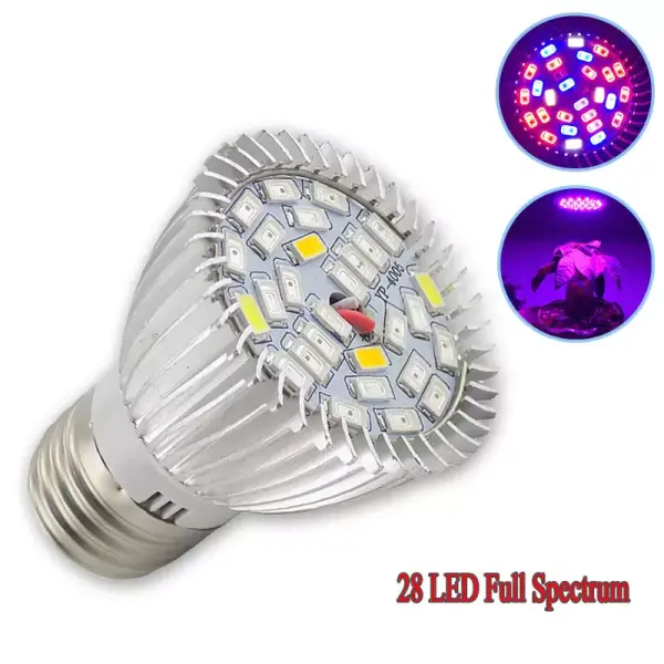 Lámpara de luz LED de espectro completo para cultivo de plantas Lámpara de luz LED de espectro completo para cultivo de plantas