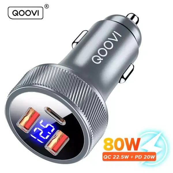 QOOVI Cargador coche 80W QOOVI Cargador coche 80W