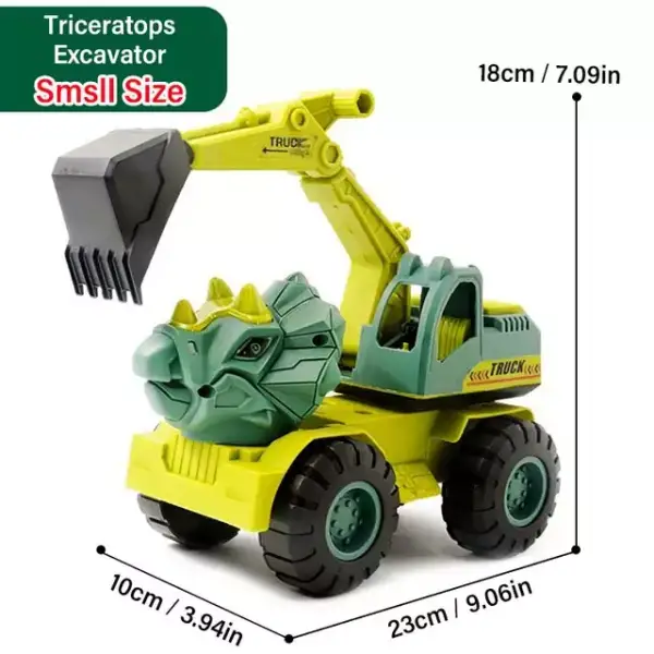 Excavadora de gran tamaño de dinosaurio inercial para niños Excavadora de gran tamaño de dinosaurio inercial para niños