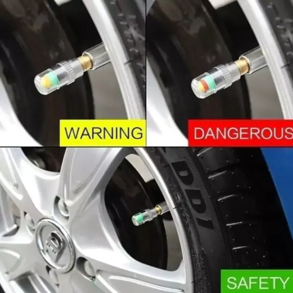 4 tapones de presión de neumáticos de coche 4 tapones de presión de neumáticos de coche