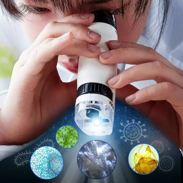 Kit de microscopio de mano para niños Kit de microscopio de mano para niños