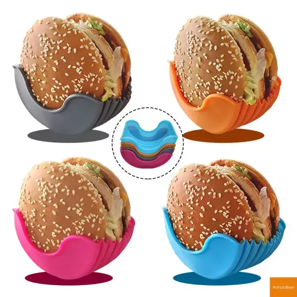 Soporte de silicona para hamburguesas Soporte de silicona para hamburguesas