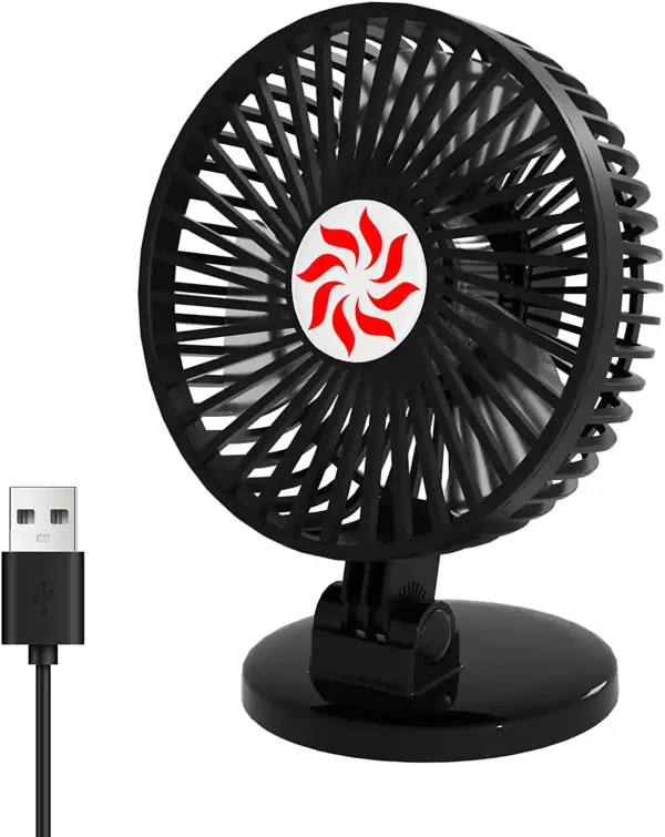 Mini ventilador USB con 3 velocidades y ajustable de 115° Mini ventilador USB con 3 velocidades y ajustable de 115°
