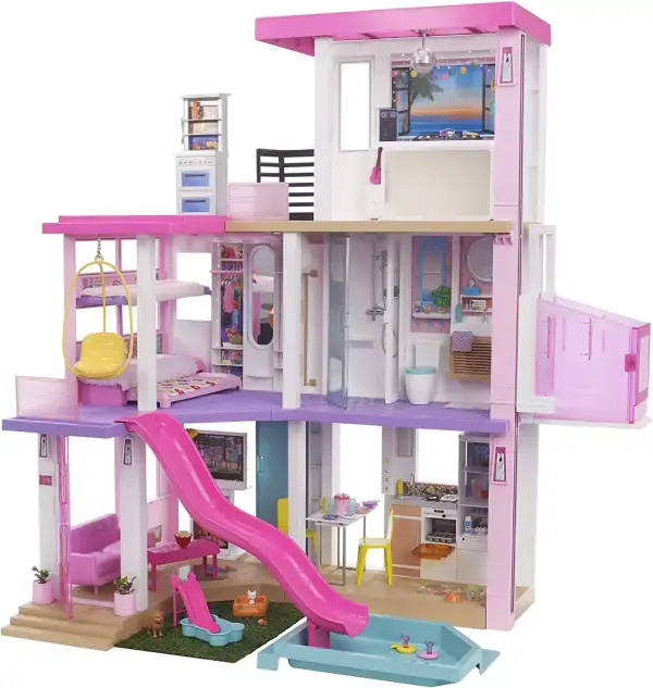 Barbie Casa de Muñecas Dreamhouse con Piscina, Tobogán y Ascensor Barbie Casa de Muñecas Dreamhouse con Piscina, Tobogán y Ascensor