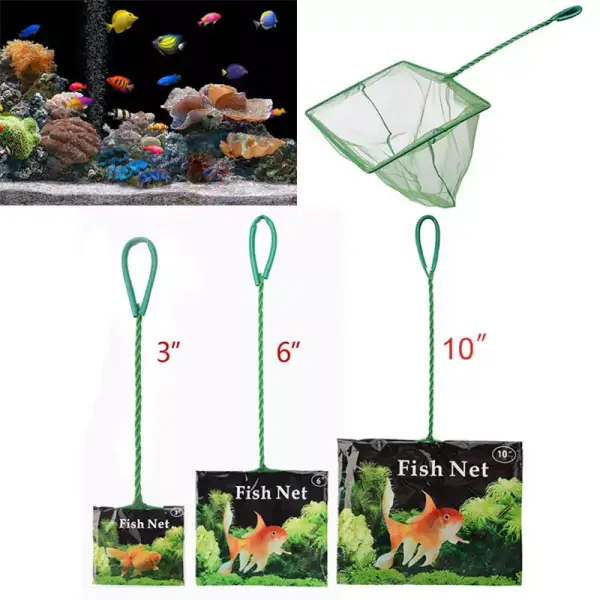 Red portátil para peces con mango largo Red portátil para peces con mango largo