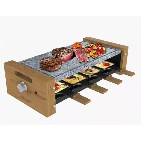 Cecotec Raclette Cheese&Grill 8600 Wood AllStone Cecotec Raclette Cheese&Grill 8600 Wood AllStone