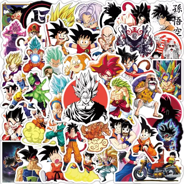 100 pegatinas de Dragon Ball para niños 100 pegatinas de Dragon Ball para niños