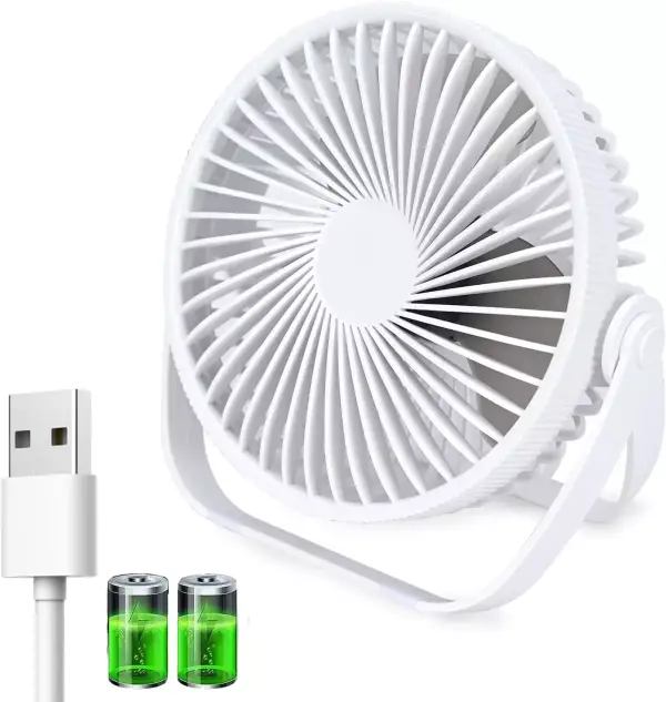 Ventilador de mesa recargable 360° Ventilador de mesa recargable 360°