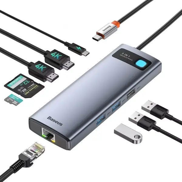 Baseus HUB USB-C 9 en 1 Baseus HUB USB-C 9 en 1