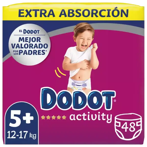 Dodot Activity extra Pañales Bebé tallas 3-6 Dodot Activity extra Pañales Bebé tallas 3-6