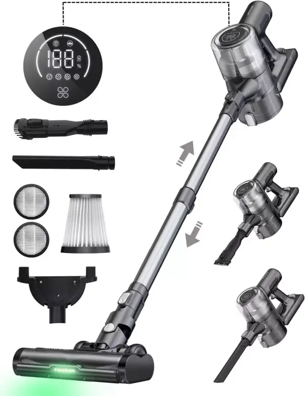 Aspiradora Escoba sin Cable 40kPa/120AW Proscenic P12 Aspiradora Escoba sin Cable 40kPa/120AW Proscenic P12
