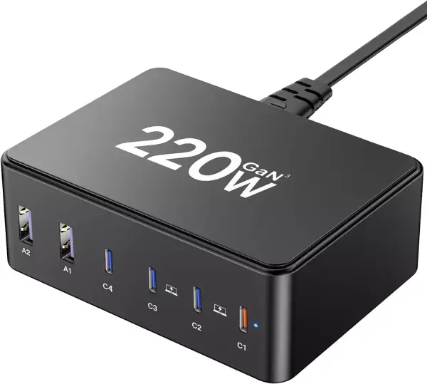 Cargador USB-C 220W multidispositivo Cargador USB-C 220W multidispositivo
