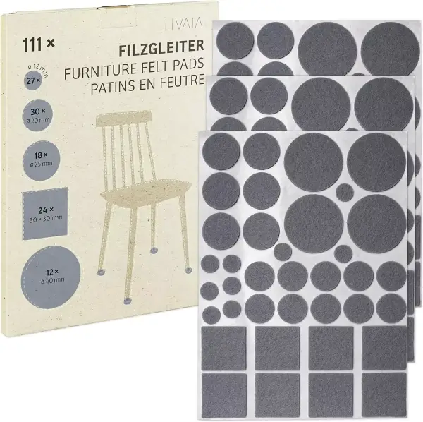111 almohadillas de fieltro autoadhesivas para muebles 111 almohadillas de fieltro autoadhesivas para muebles