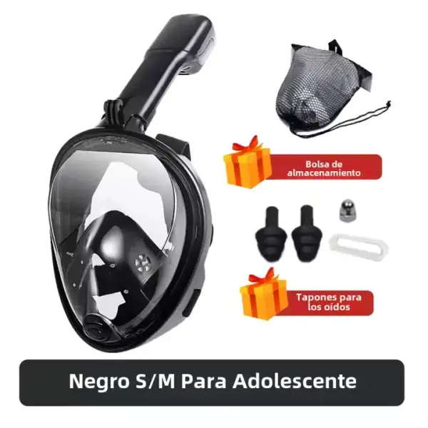 Máscara de snorkel adultos y niños Máscara de snorkel adultos y niños