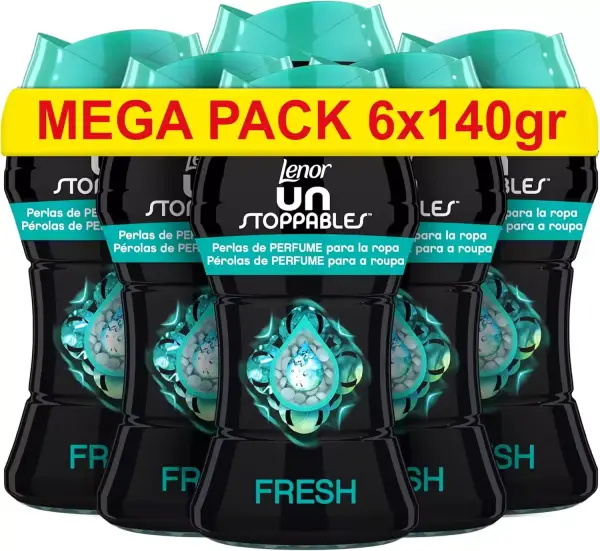 6 x 140g Perlas Suavizante Lenor UNstoppables Fragancia Fresca 6 x 140g Perlas Suavizante Lenor UNstoppables Fragancia Fresca