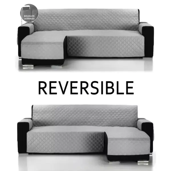 Cubre sofa chaise longue reversible Cubre sofa chaise longue reversible