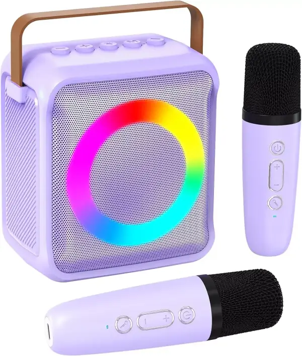 Karaoke para niños y adultos con 2 micrófonos Karaoke para niños y adultos con 2 micrófonos