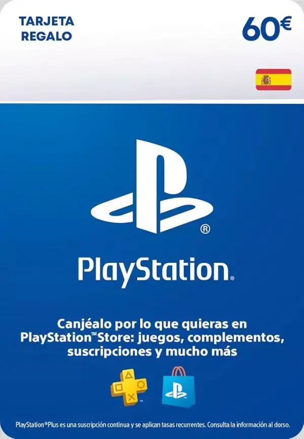 Tarjeta regalo saldo PlayStation de 60€ Tarjeta regalo saldo PlayStation de 60€