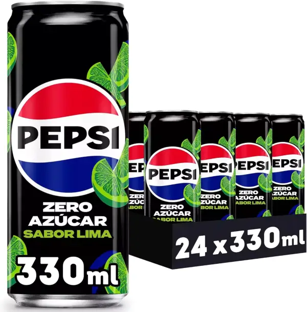 24x 330ml Pepsi Max Lima Zero Azúcar 24x 330ml Pepsi Max Lima Zero Azúcar