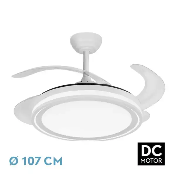 Ventilador con luz LED 4 aspas Ventilador con luz LED 4 aspas
