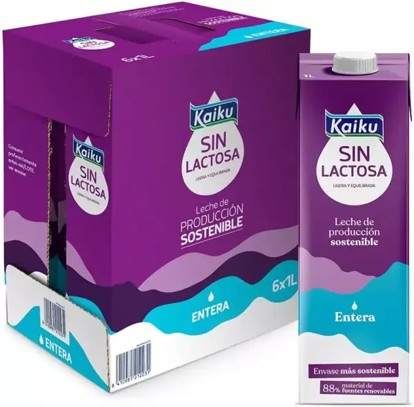 6x 1L Leche Entera Kaiku 6x 1L Leche Entera Kaiku