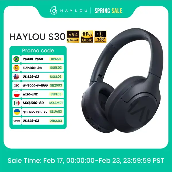 Auriculares Haylou S30 ANC Auriculares Haylou S30 ANC