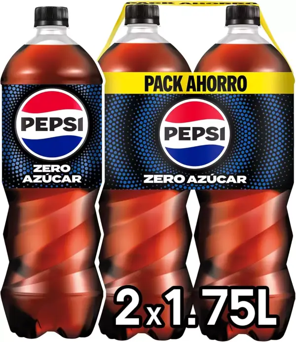 2 Botellas 1.75L Pepsi Zero Azúcar 2 Botellas 1.75L Pepsi Zero Azúcar