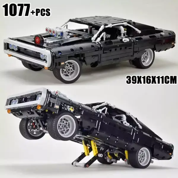 Bloques construcción Dodge Charger Toretto 40cm Bloques construcción Dodge Charger Toretto 40cm