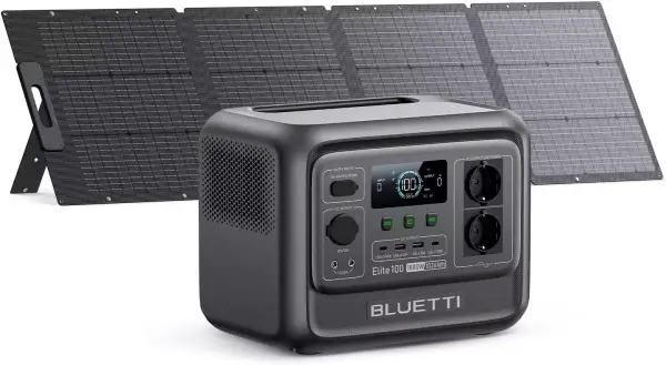 BLUETTI Elite 100 V2 con panel solar de 200W BLUETTI Elite 100 V2 con panel solar de 200W