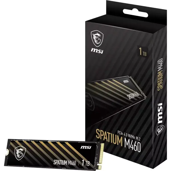 Disco Duro SSD 1TB PCIe 4.0 NVMe M.2 MSI Disco Duro SSD 1TB PCIe 4.0 NVMe M.2 MSI