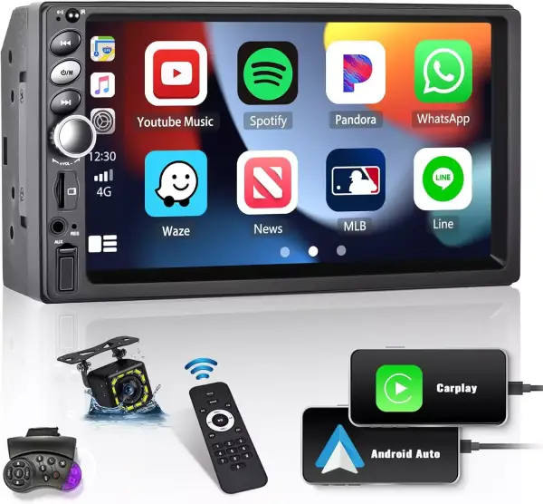 Radio Coche 2 DIN 7" con CarPlay y Android Auto Radio Coche 2 DIN 7" con CarPlay y Android Auto