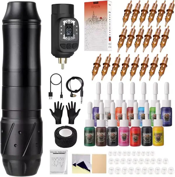 Kit de tatuaje máquina rotativa inalámbrica Kit de tatuaje máquina rotativa inalámbrica