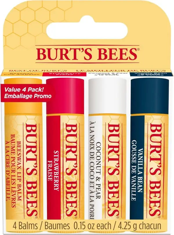 4 bálsamos labiales Burt's Bees 4 bálsamos labiales Burt's Bees