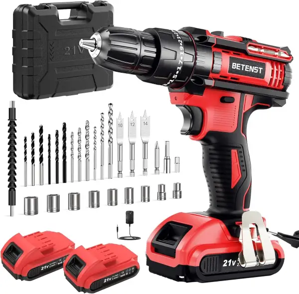 Taladro atornillador 21V con 2 baterías Taladro atornillador 21V con 2 baterías