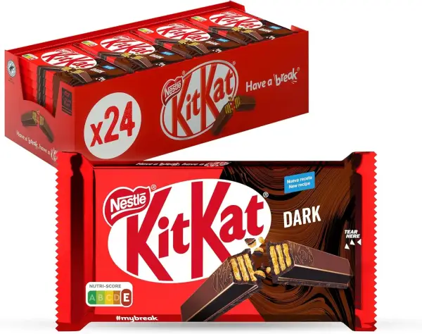 24 paquetes de Kit Kat Chocolate Negro 24 paquetes de Kit Kat Chocolate Negro