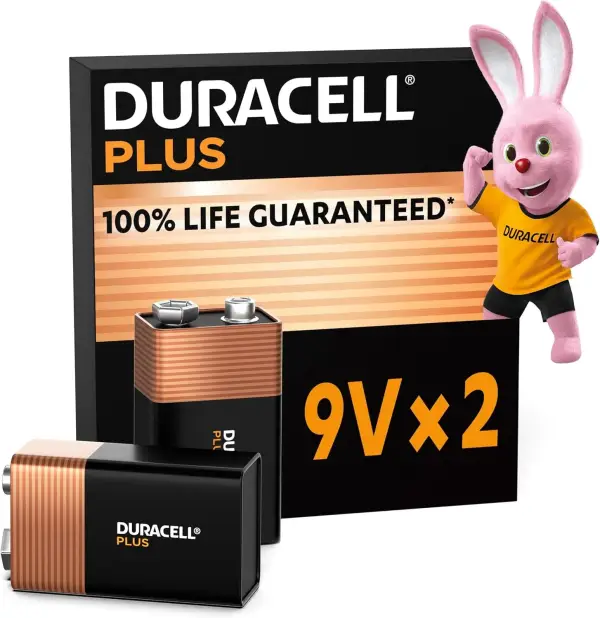 2 Pilas Alcalinas 9V 6LR61 Duracell Plus 2 Pilas Alcalinas 9V 6LR61 Duracell Plus