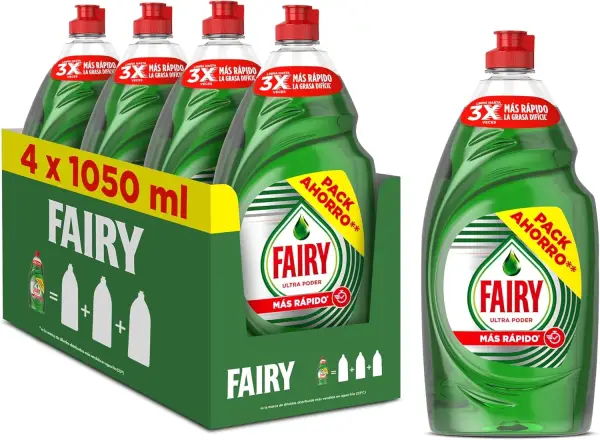 4x 1050ml Fairy Ultra Poder Original 4x 1050ml Fairy Ultra Poder Original