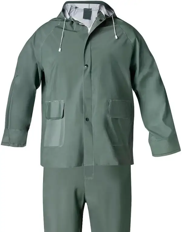 Traje de Agua Impermeable Verde PVC WOLFPACK Traje de Agua Impermeable Verde PVC WOLFPACK