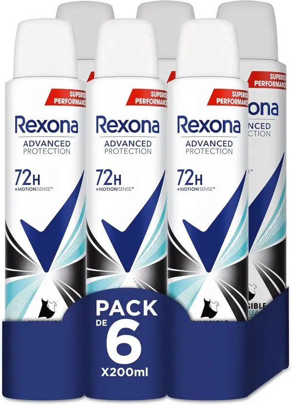 6x 200 ml Desodorante Rexona 6x 200 ml Desodorante Rexona