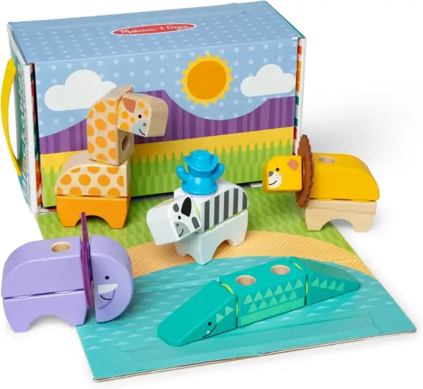 Bloques Construcción Niños de Animales de Juguete Bloques Construcción Niños de Animales de Juguete