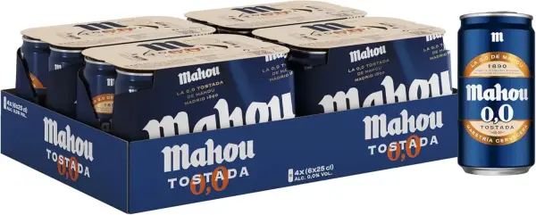 24x 25 cl Mahou Tostada 0,0 24x 25 cl Mahou Tostada 0,0