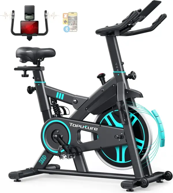 Bicicleta Estática con APP y Volante 15KG Bicicleta Estática con APP y Volante 15KG